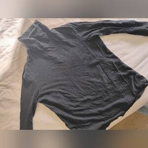 Pact Black Women's turtleneck Top Long Sleeves